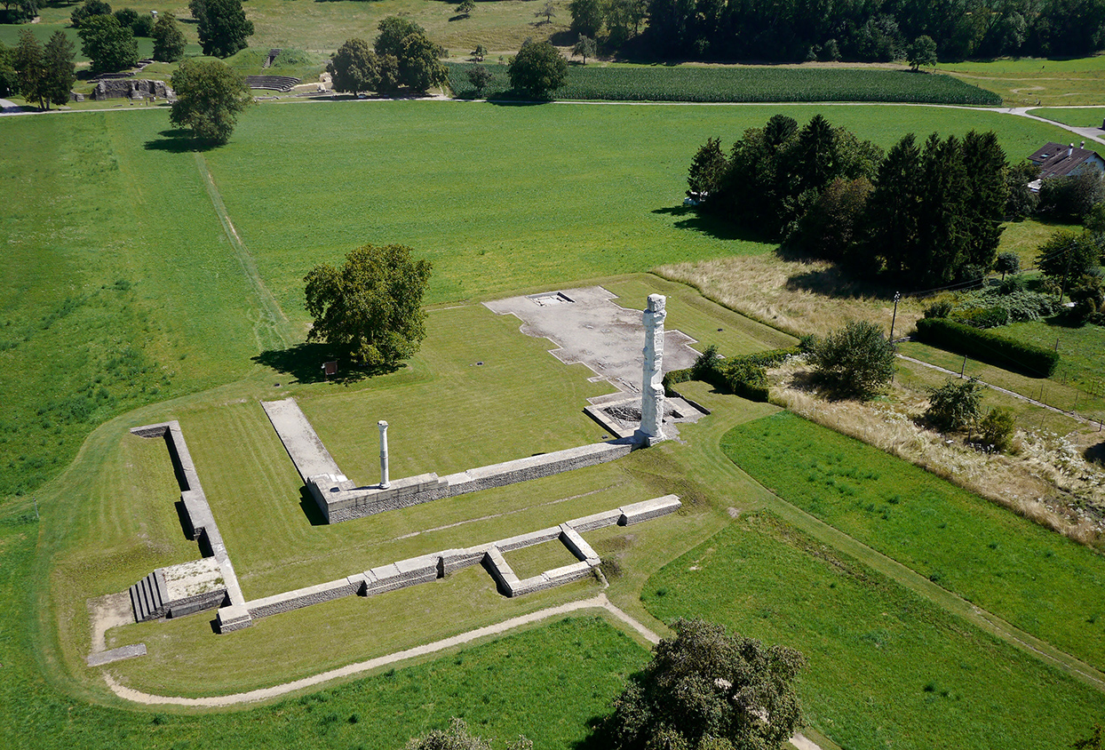 Vue aérienne du sanctuaire du Cicognier. Photo NVP3D