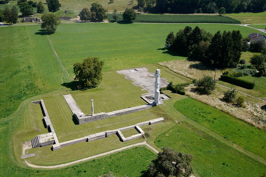 Vue aérienne du sanctuaire du Cicognier. Photo NVP3D