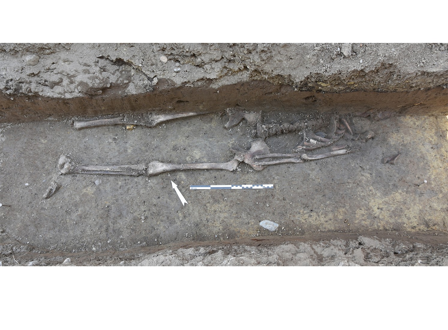 Tombe à inhumation d'époque romaine