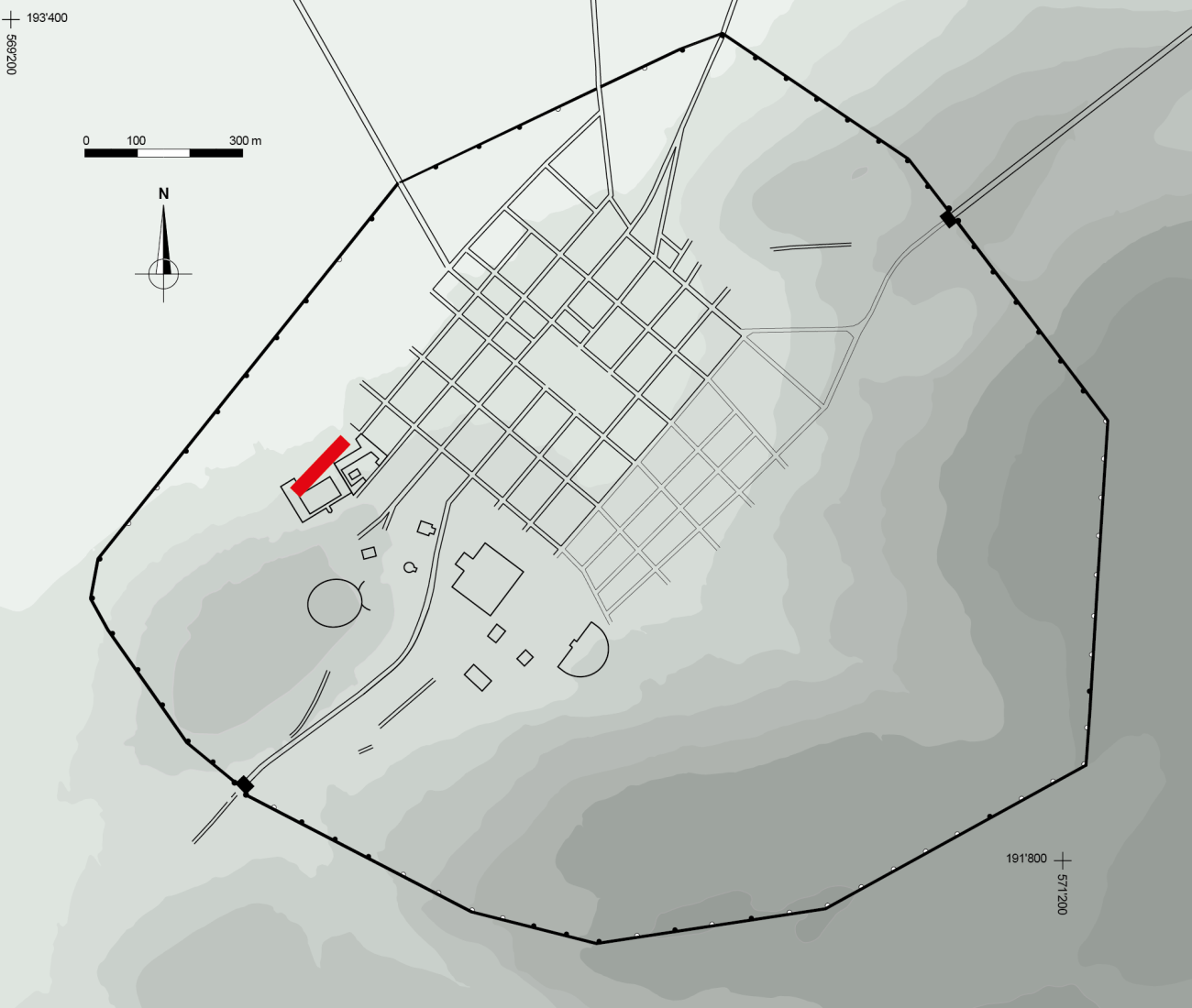 Situation de la tranchée
