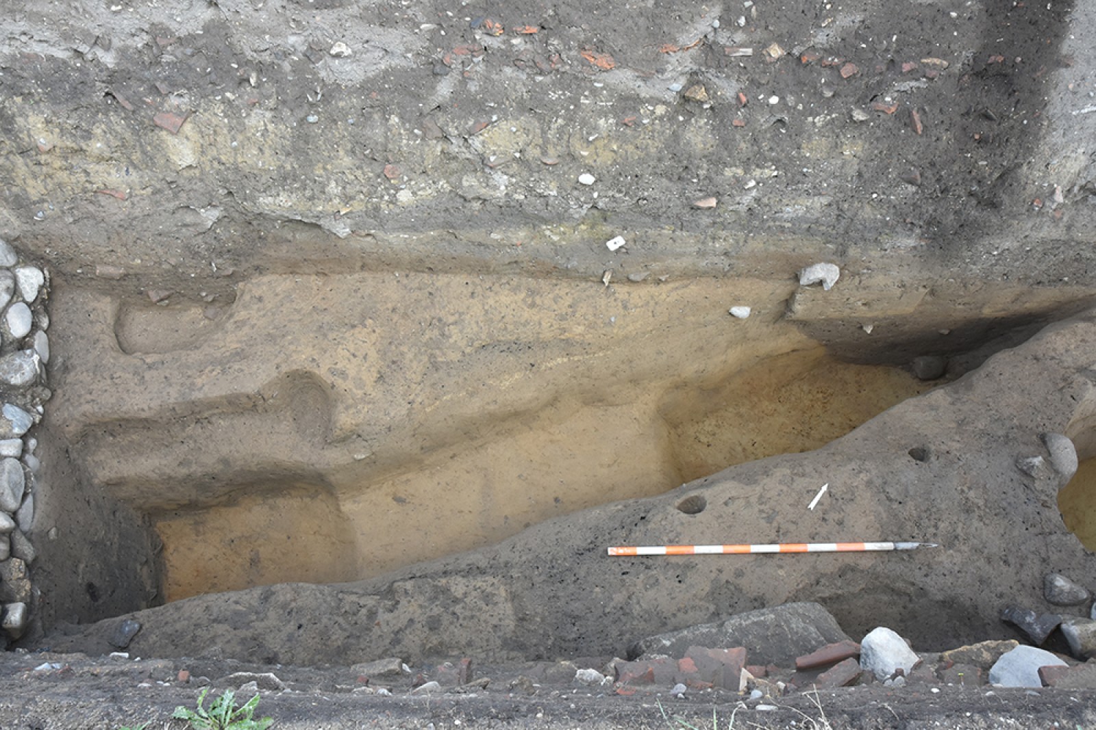 Fossé/Palissade à paliers de la première phase d'occupation (époque gauloise)