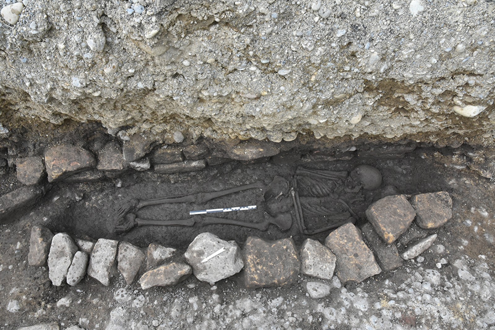 Inhumation d'époque médiévale