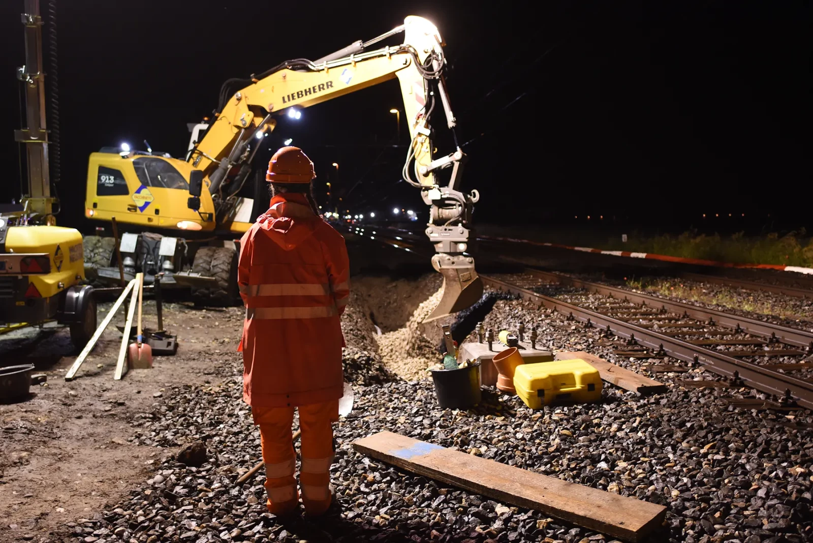 Surveillance des travaux de nuit