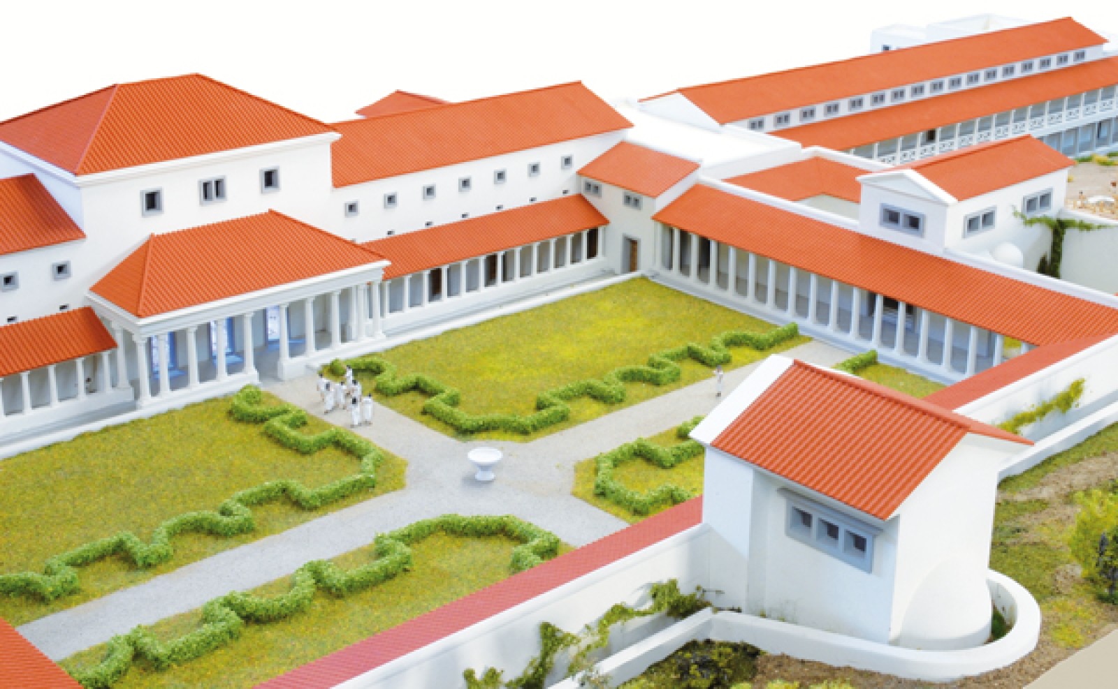 Maquette du palais de Derrière la Tour. Réalisation H. Lienhard