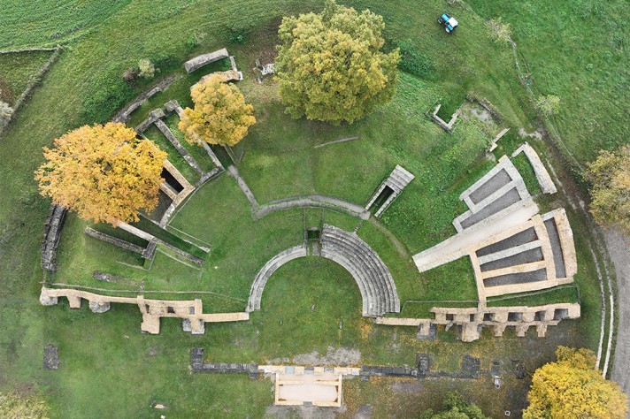 Vue du théâtre après les travaux de restauration de 2022