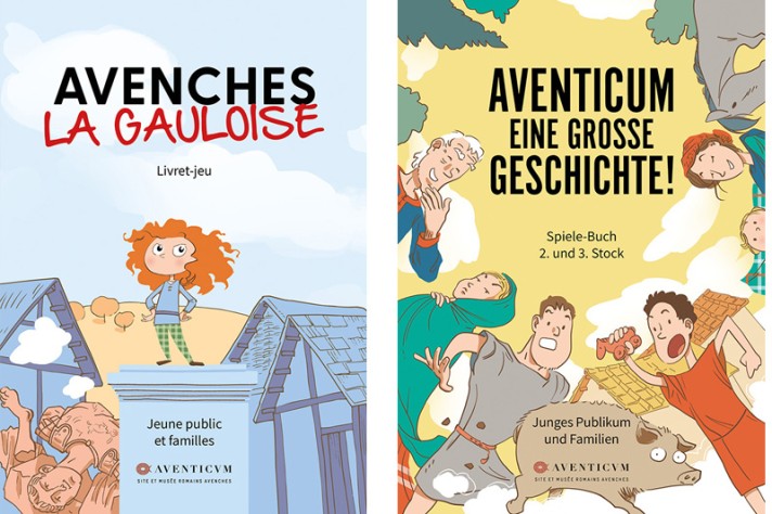 Couvertures de deux livrets-jeux du musée