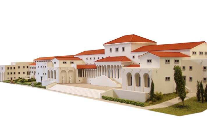 Maquette du palais réalisée en 2010 par H. Lienhard